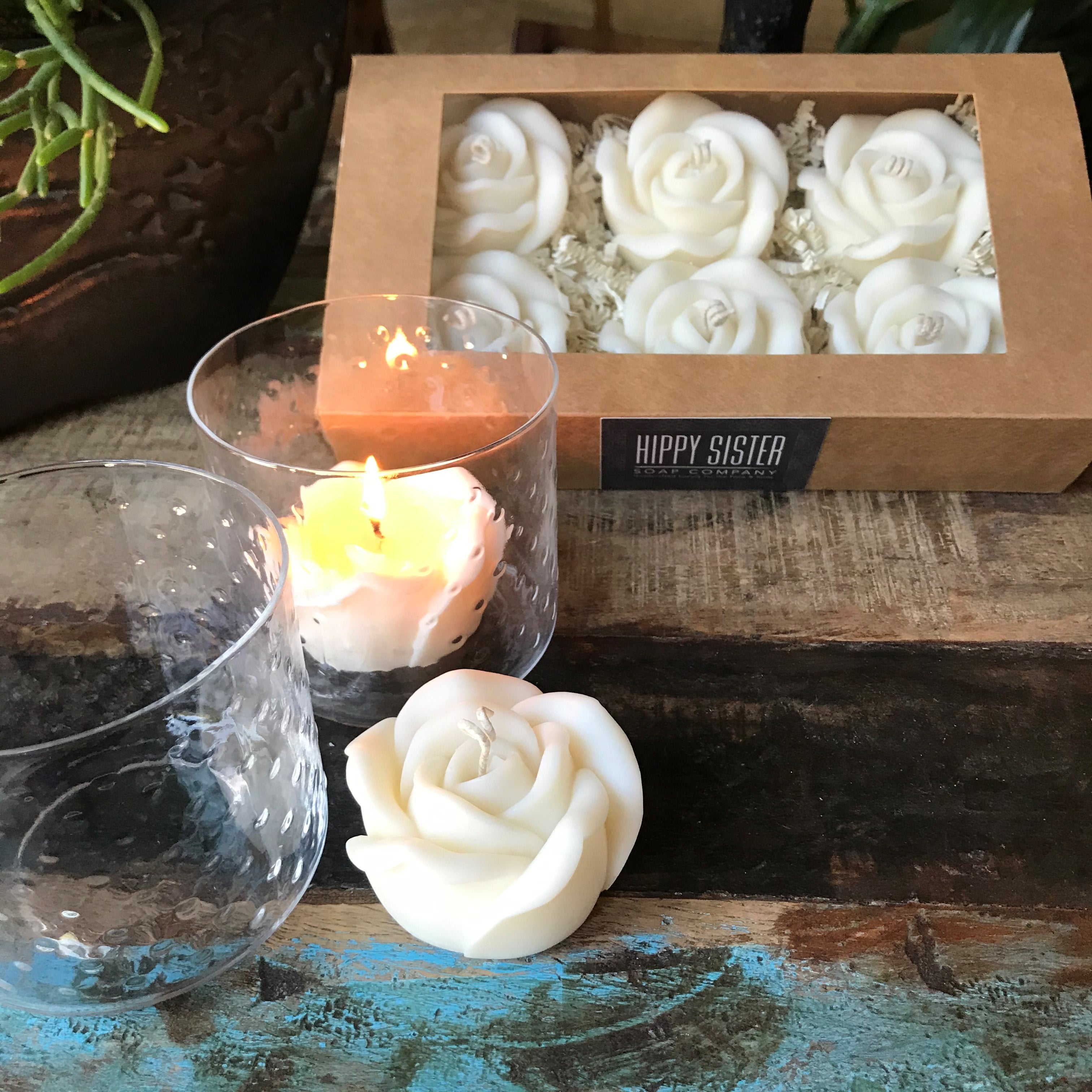 Flower & Medallion Candles