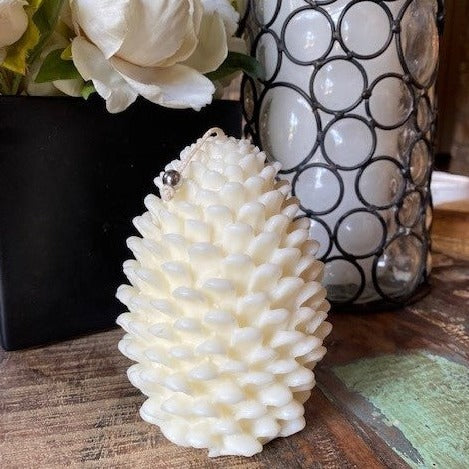 Seasonal Pinecone Candle