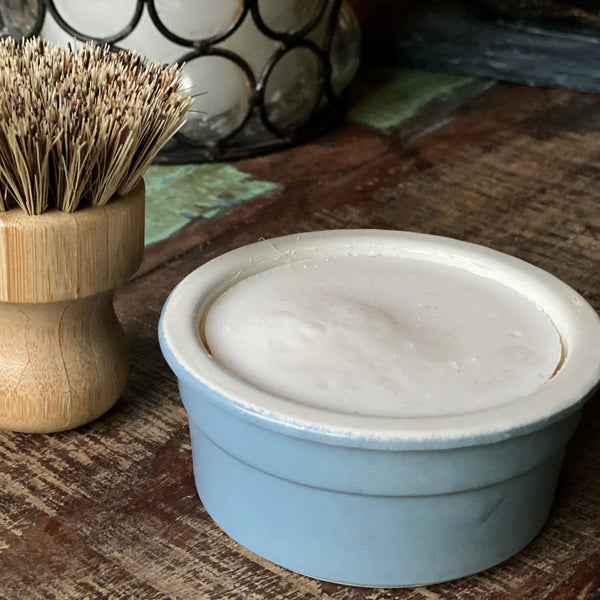 Organic Coconut Oil Dish Soap in Ramekin w/Sisal Scrubber