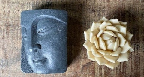 Buddha with Succulent Blossom